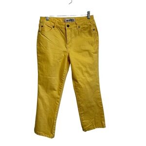 Faded Glory Yellow Bootcut Jeans Stretch Casual Denim‎ Pants Women's Size 6